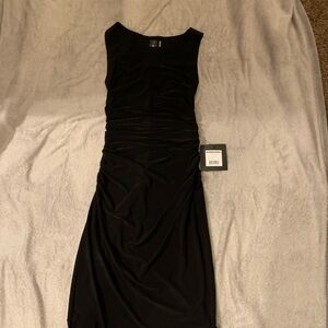 Norma Kamali black Midi Dress with Timeless Elegance